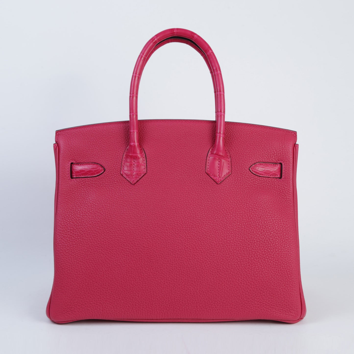 HERMÈS Hermes Birkin 30 Touch Framboise Crocodile Alligator Matte