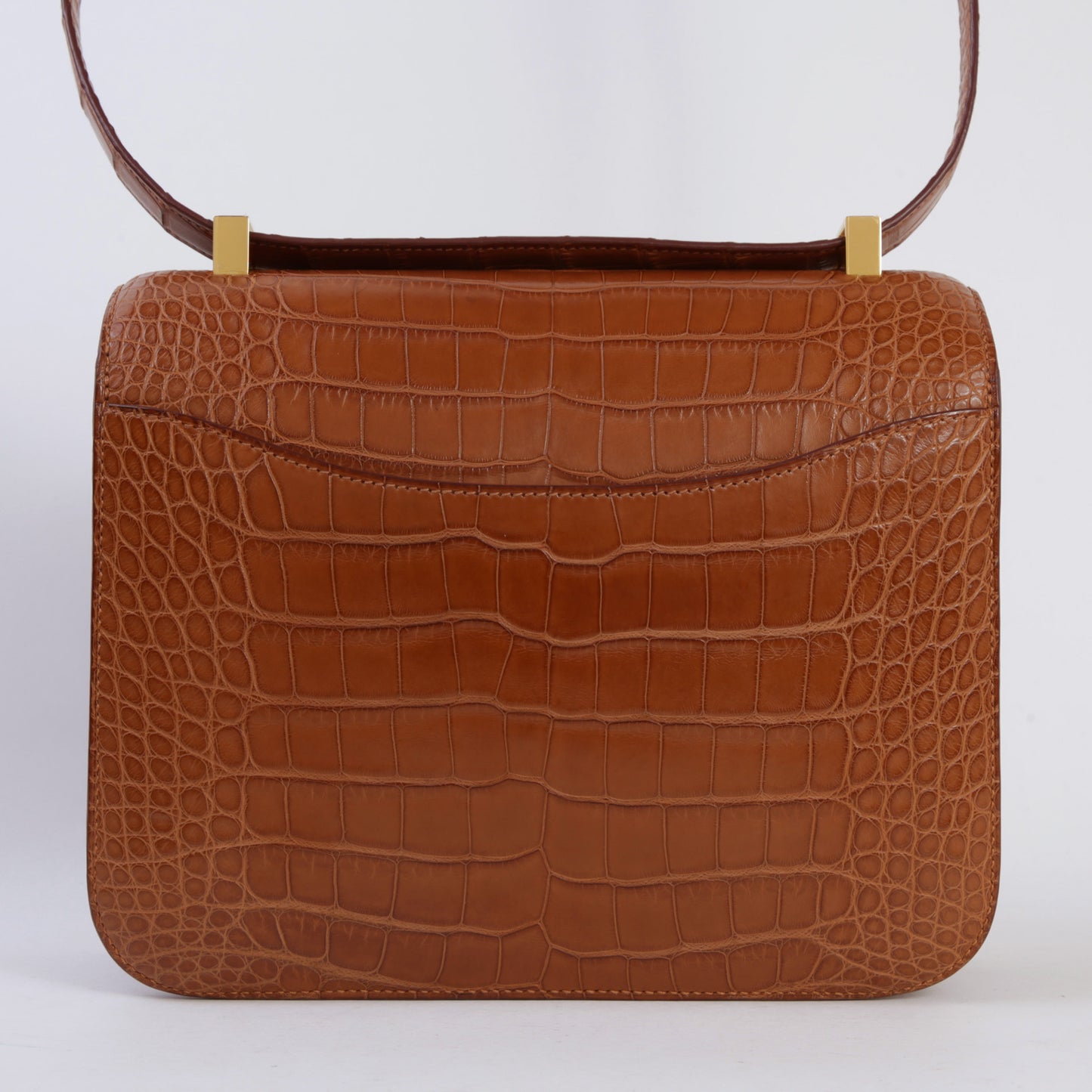 HERMÈS Hermes Constance 24 Gold Crocodile Alligator Matte