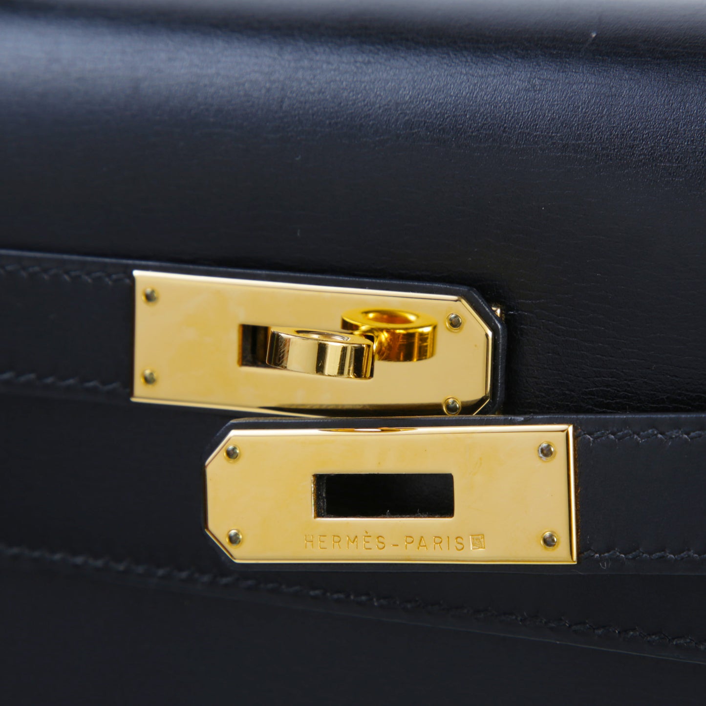 HERMÈS エルメス ケリー32 セリエ ブラック ゴールド金具
