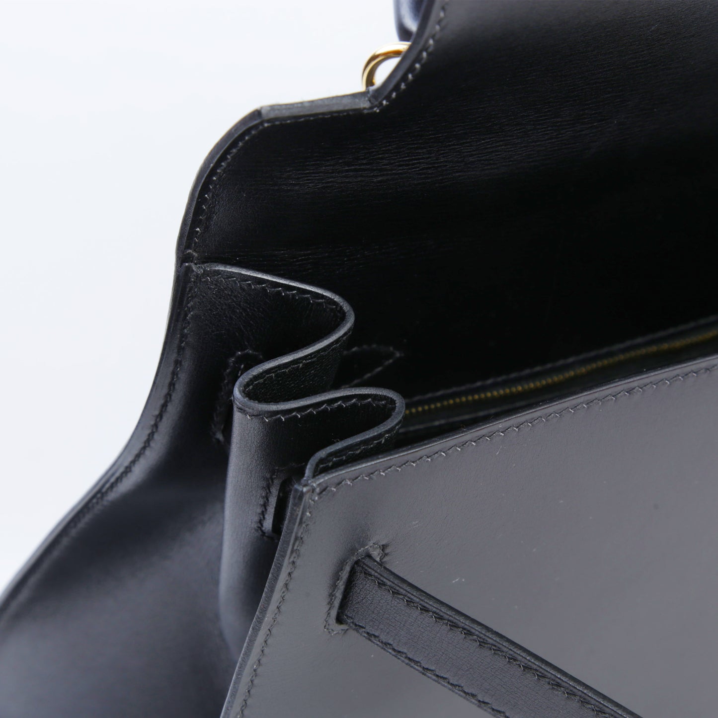 HERMÈS エルメス ケリー32 セリエ ブラック ゴールド金具