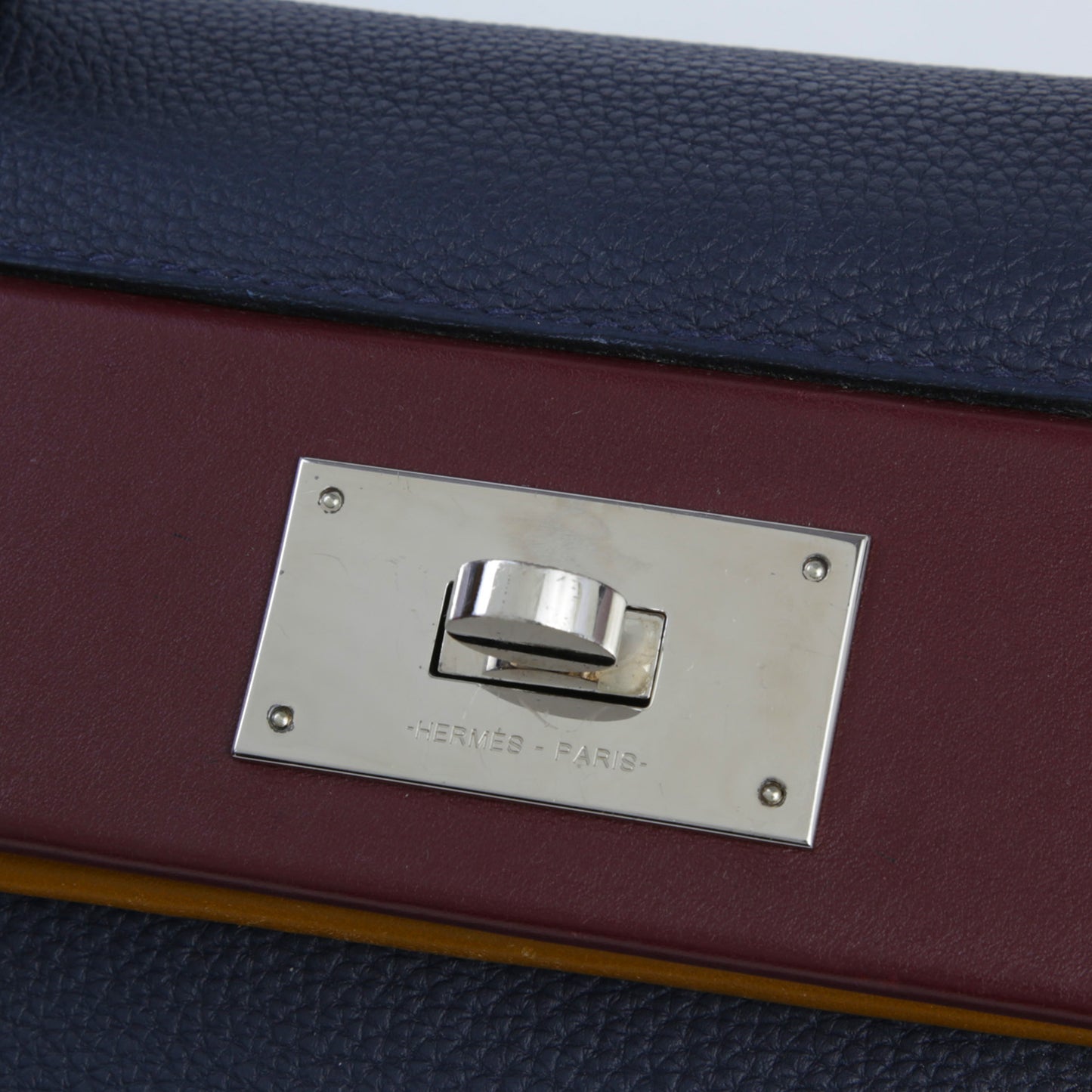 HERMÈS エルメス ヴァンキャトル 29 ブルーインディゴ ボルドー