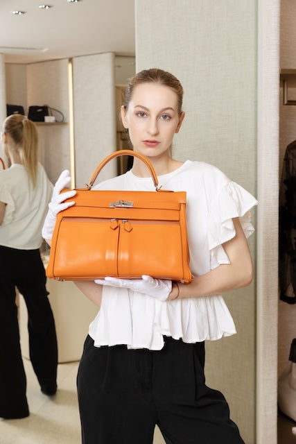 HERMÈS エルメス ケリーラキ35 オレンジ