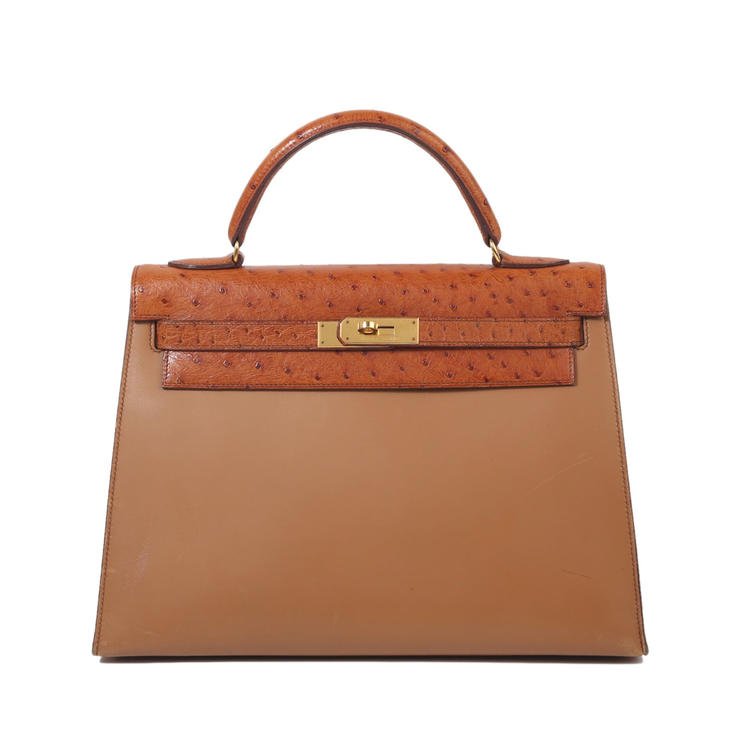 HERMÈS エルメス ケリー 32 ブラウン オーストリッチ