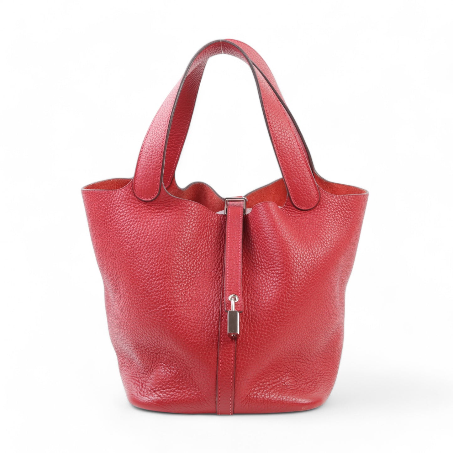 HERMÈS Hermes Picotin Lock MM Rouge Kazak