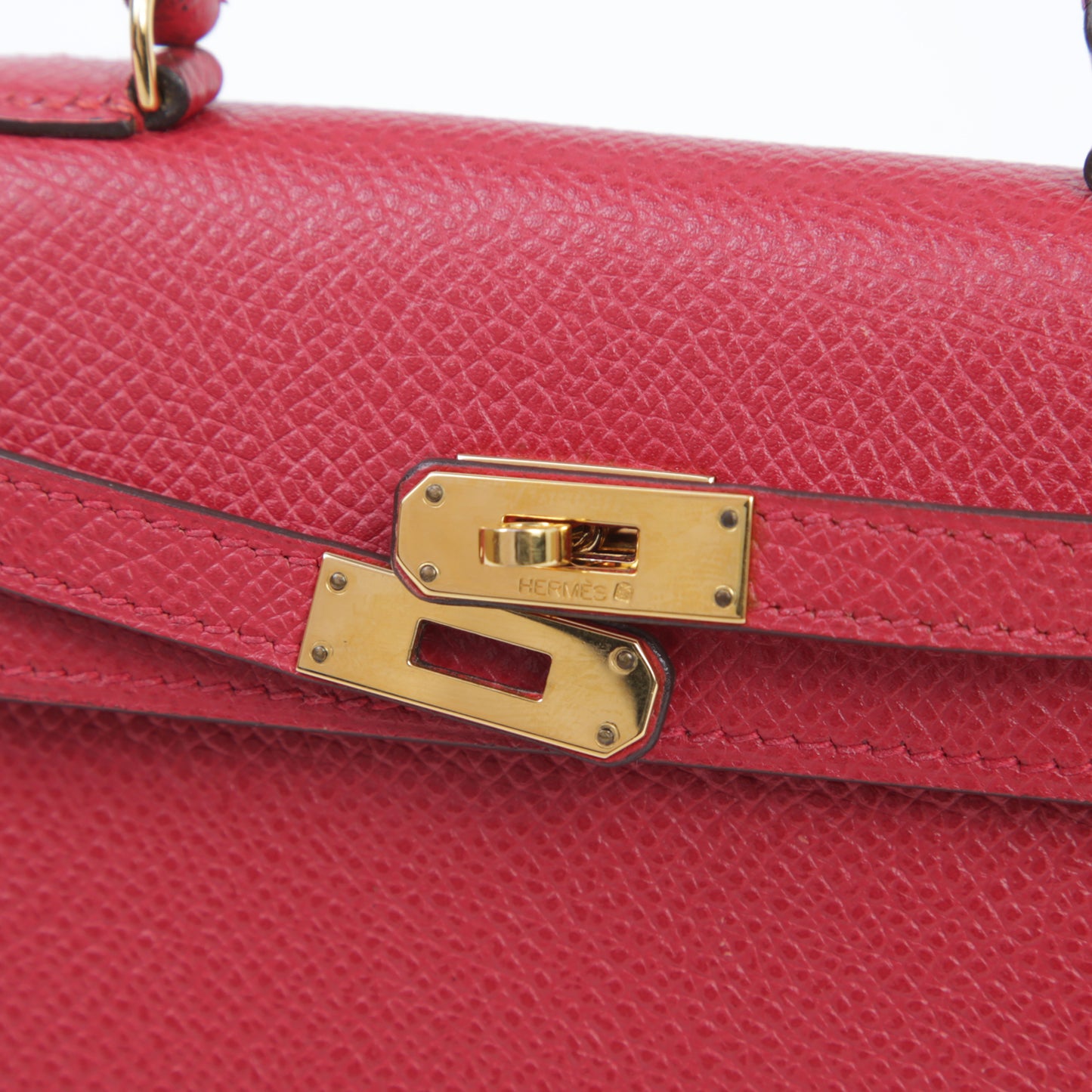 HERMÈS エルメス ミニミニケリー ルージュヴィフ