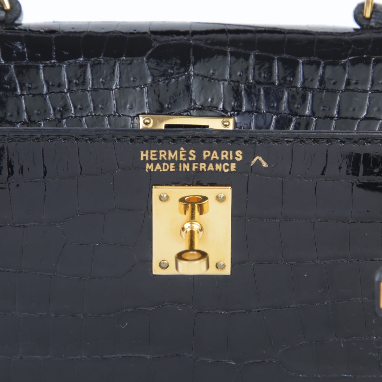 HERMÈS エルメス ミニミニケリー ブラック クロコダイル ポロサス リセ
