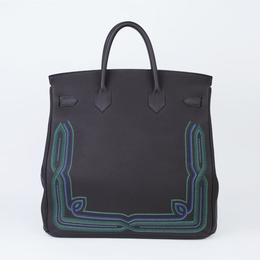 HERMÈS エルメス オータクロア40 ウェスタン エベンヌ