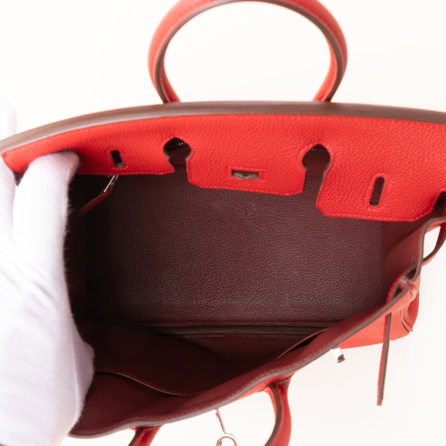 HERMÈS エルメス バーキン25 ヴェルソ ルージュアッシュ ルージュカザック