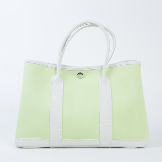 HERMÈS エルメス ガーデンパーティー TPM ジョーヌ ブルジョン ホワイト