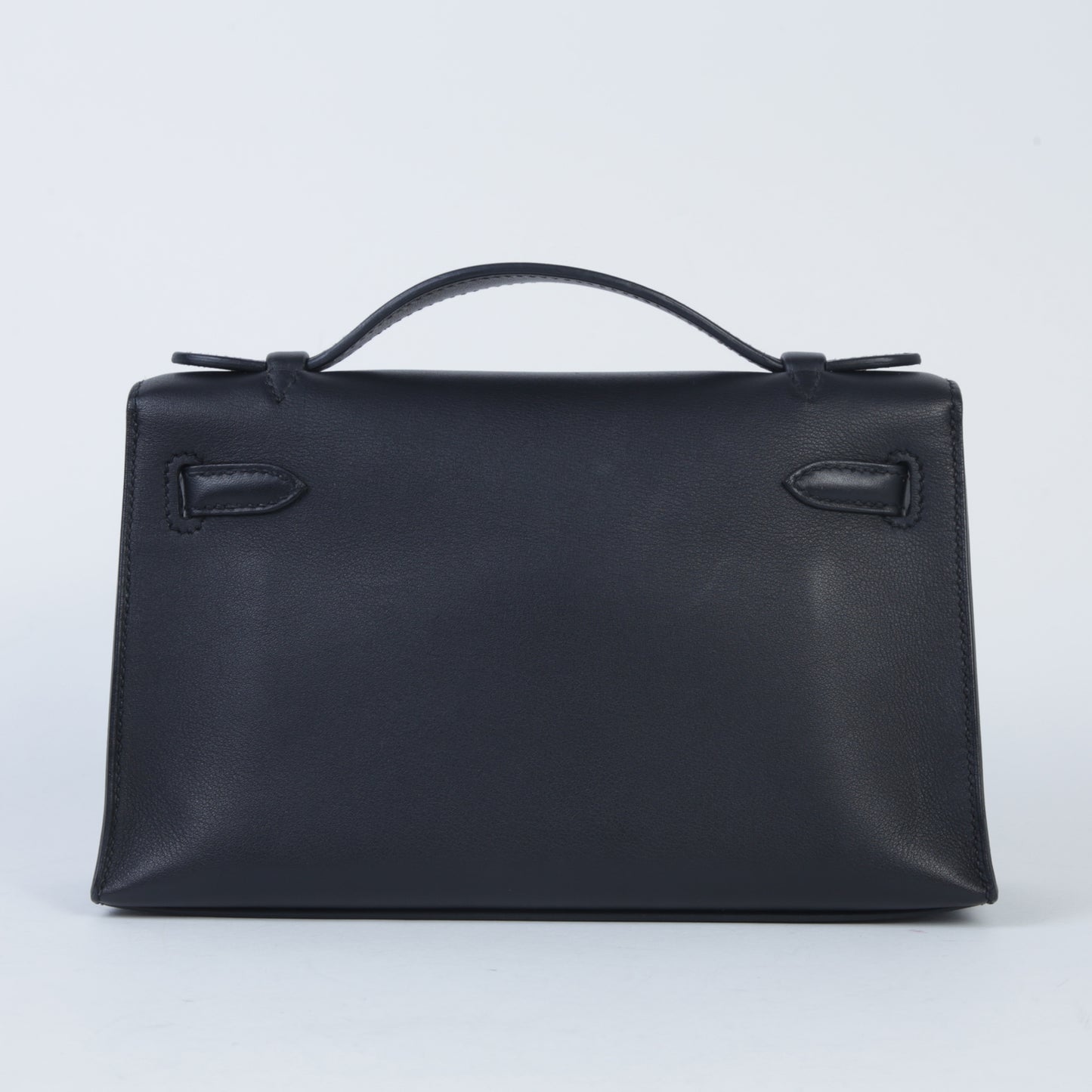 HERMÈS Hermès Kelly Pochette in Black with Gold Hardware