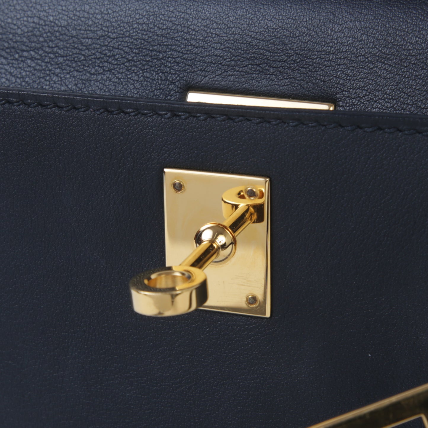 HERMÈS Hermès Kelly Pochette in Black with Gold Hardware