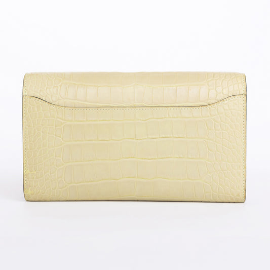 HERMÈS エルメス コンスタンストゥーゴー ジョーヌ ブルジョン クロコダイル アリゲーター マット