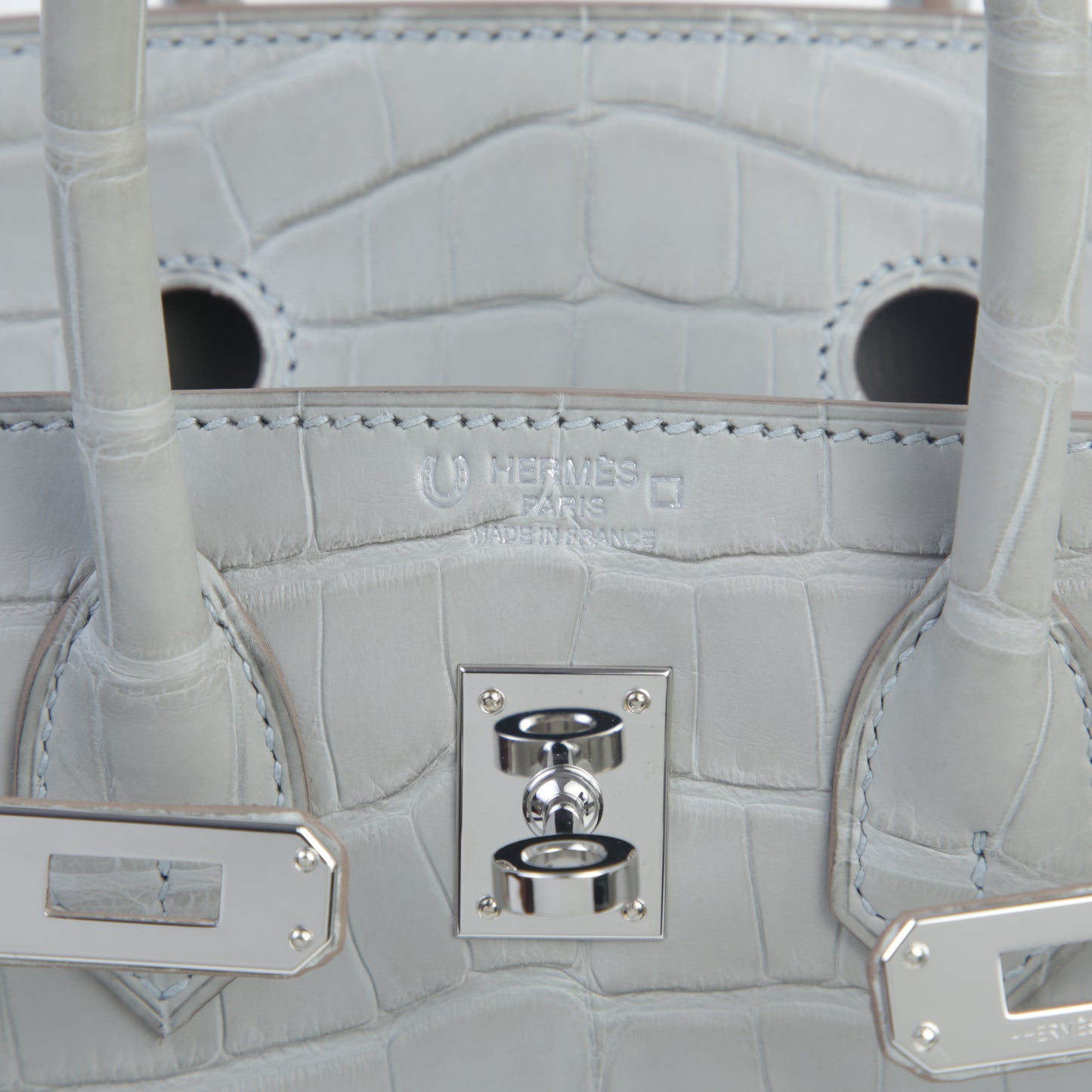 HERMÈS Hermes Birkin 25 Gripar Crocodile Alligator Matte