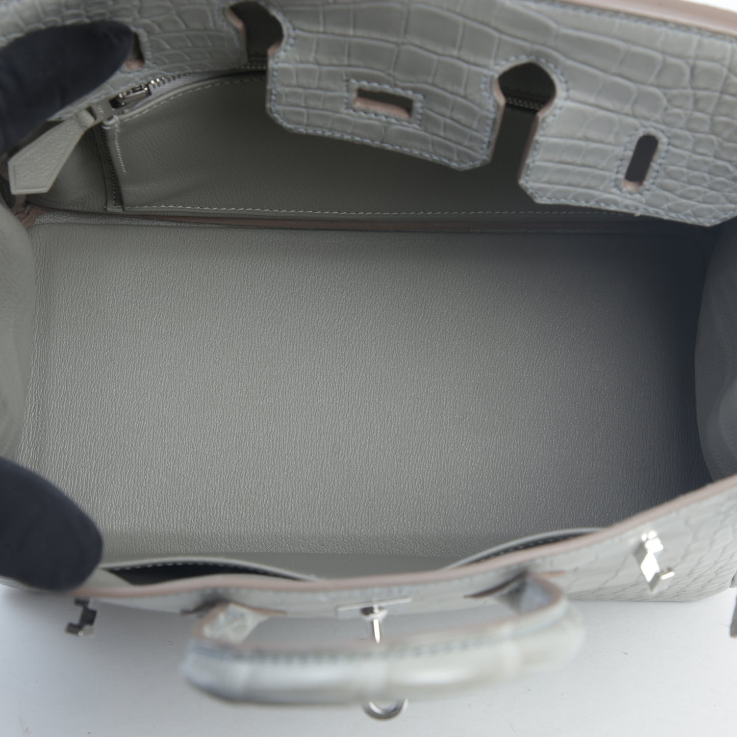 HERMÈS Hermes Birkin 25 Gripar Crocodile Alligator Matte
