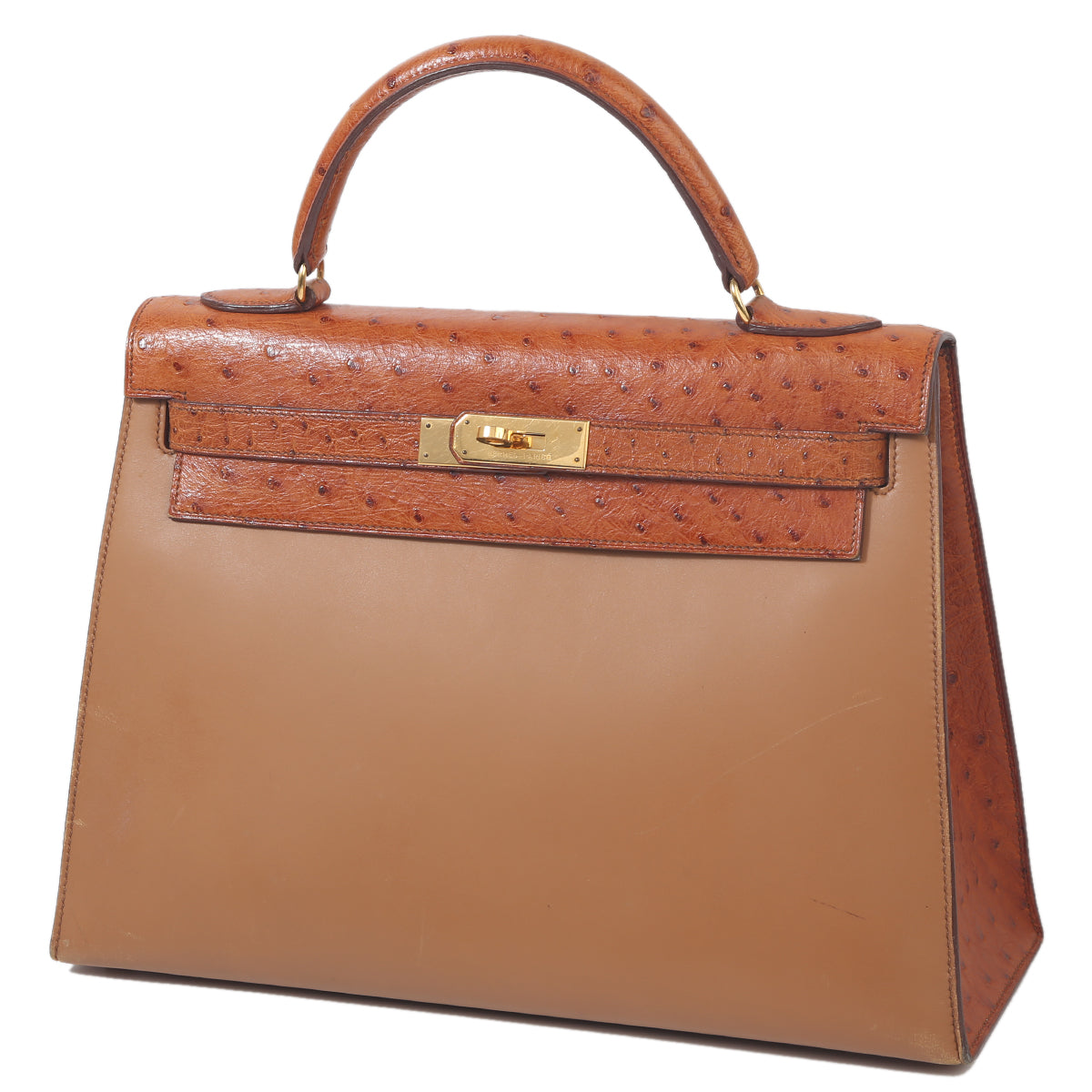 HERMÈS エルメス ケリー 32 ブラウン オーストリッチ