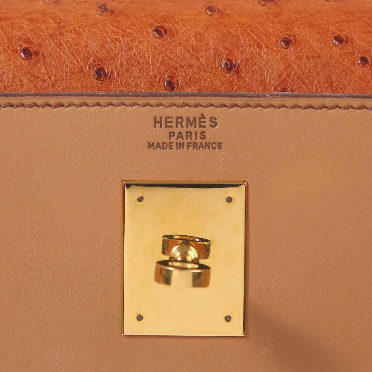 HERMÈS エルメス ケリー 32 ブラウン オーストリッチ