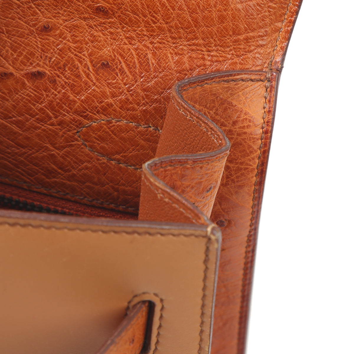 HERMÈS エルメス ケリー 32 ブラウン オーストリッチ