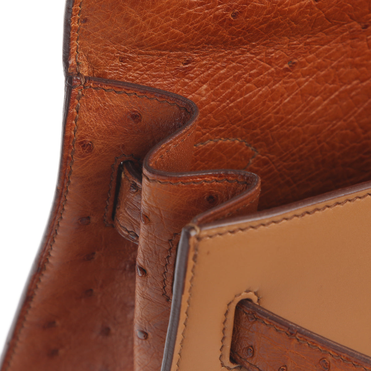 HERMÈS エルメス ケリー 32 ブラウン オーストリッチ