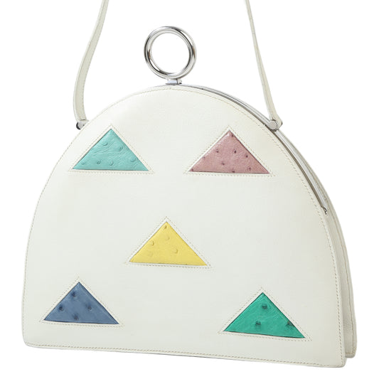 HERMÈS エルメス 1990s ビンテージ トライアングルモチーフ ショルダーバッグ