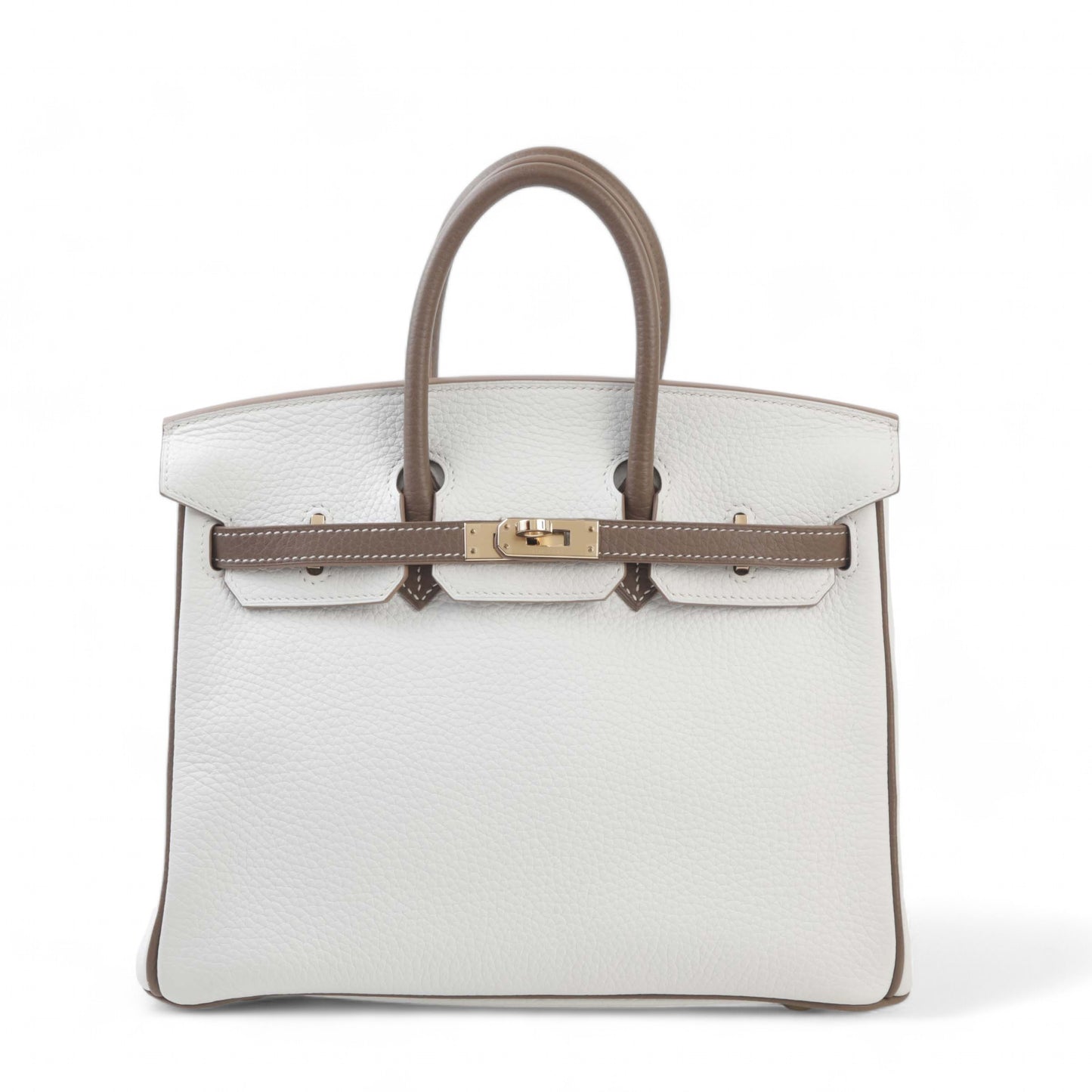 HERMÈS エルメス スペシャルオーダー バーキン25 エトゥープ ホワイト