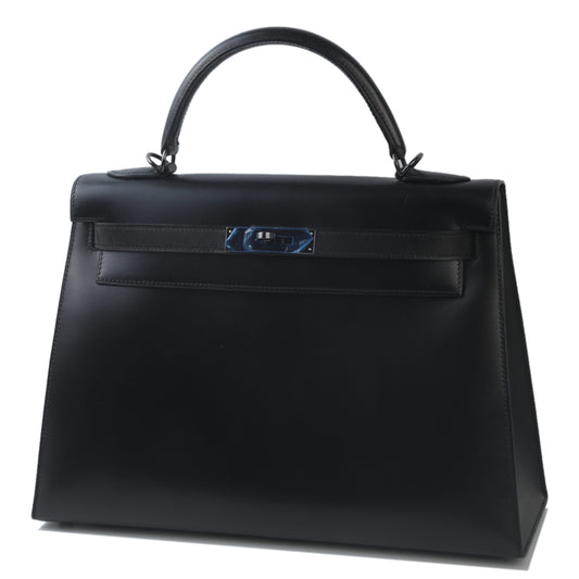 HERMÈS エルメス ケリー32 セリエ ブラック ルテニウム金具 A