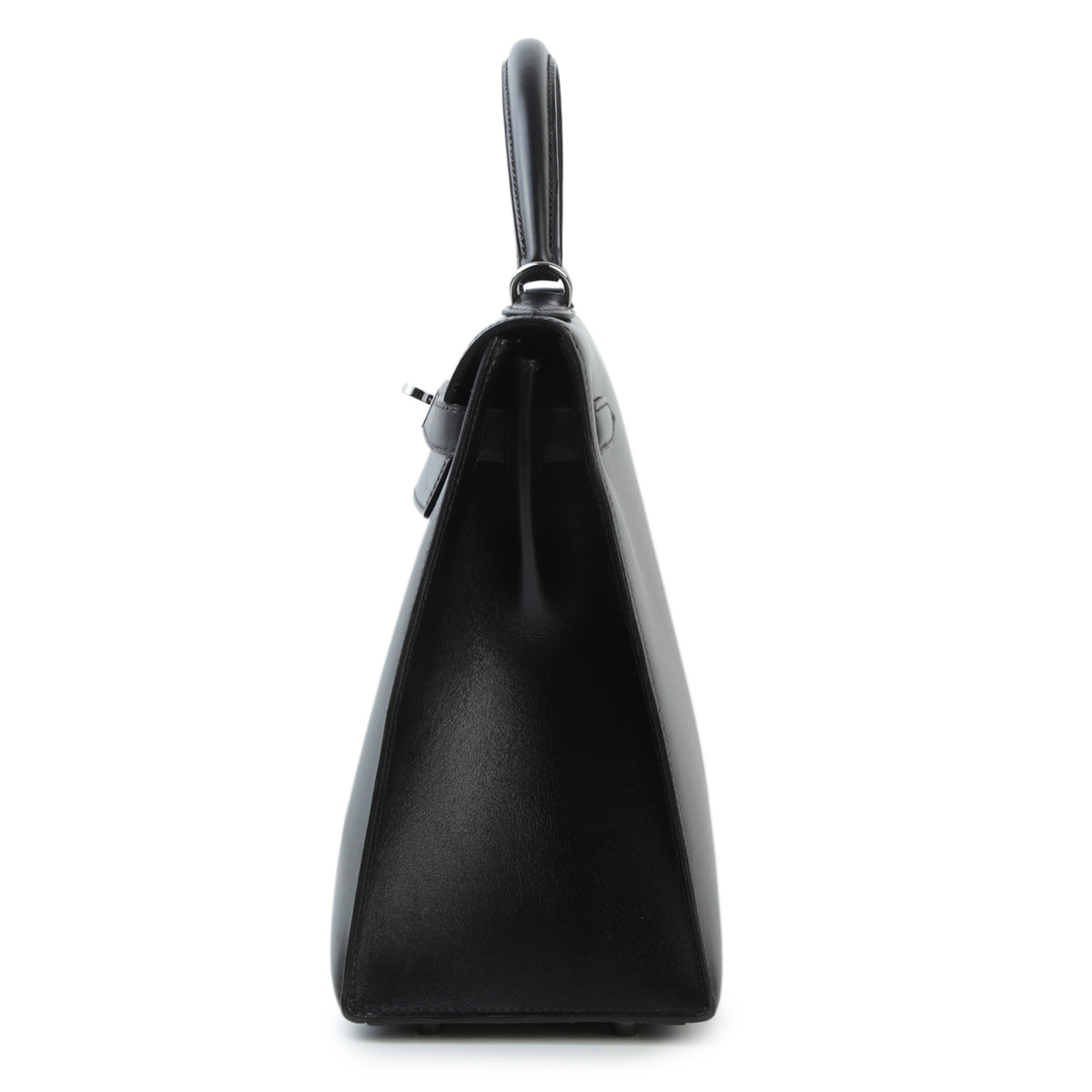 HERMÈS Hermès Kelly 32 Serie Black with Ruthenium Hardware AB