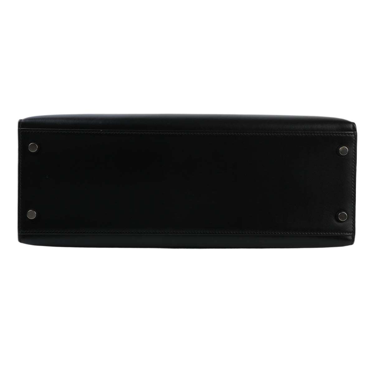 HERMÈS Hermès Kelly 32 Serie Black with Ruthenium Hardware AB