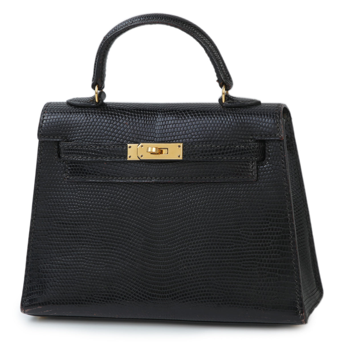 HERMÈS エルメス ミニミニケリー リザード ブラック
