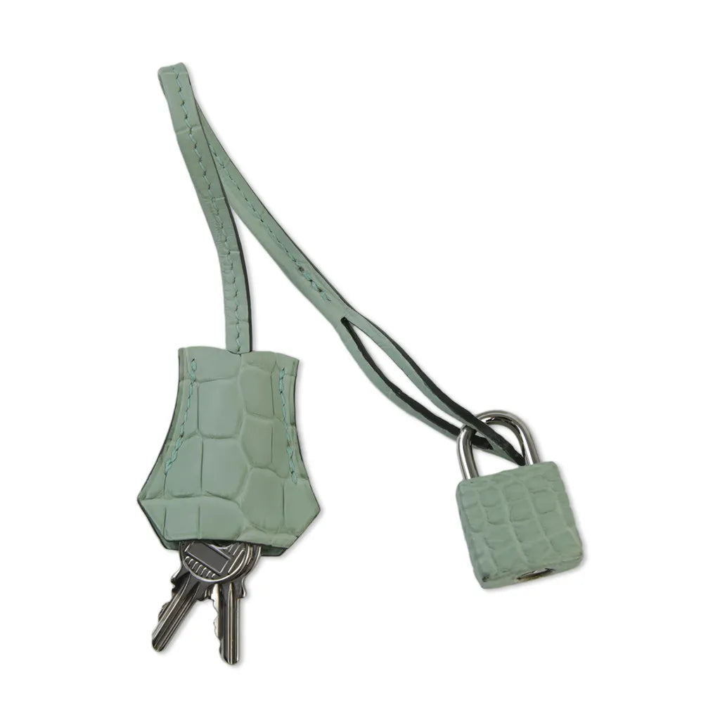 HERMÈS Hermes Birkin 30 Vert Dew Crocodile Alligator Matte