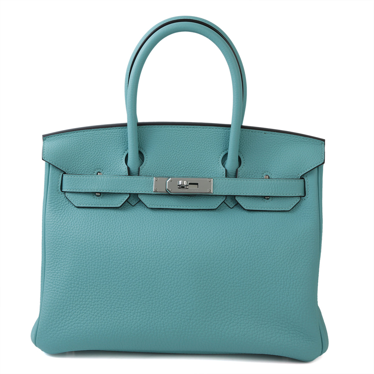 HERMÈS Hermes Birkin 30 Blue Atoll (c)
