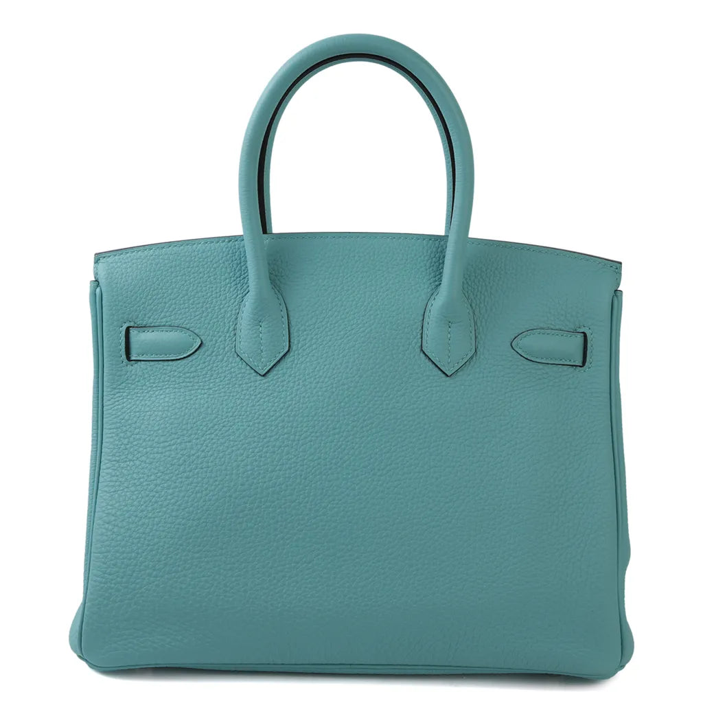 HERMÈS Hermes Birkin 30 Blue Atoll (c)
