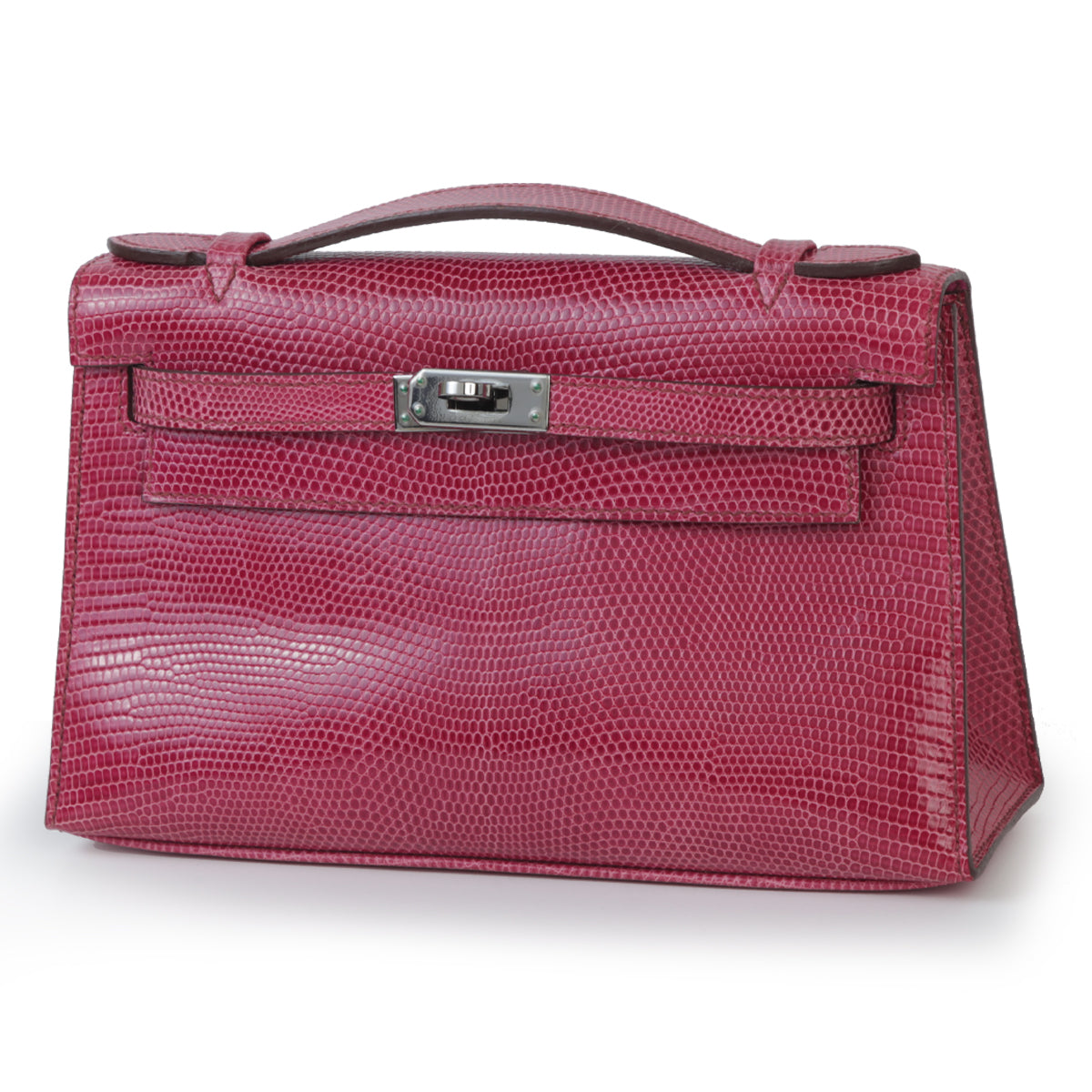 HERMÈS エルメス ポシェットケリー フューシャピンク リザード