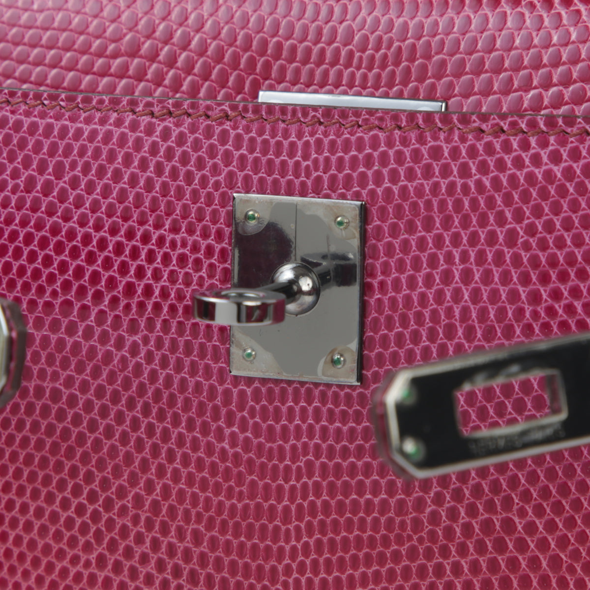 HERMÈS エルメス ポシェットケリー フューシャピンク リザード
