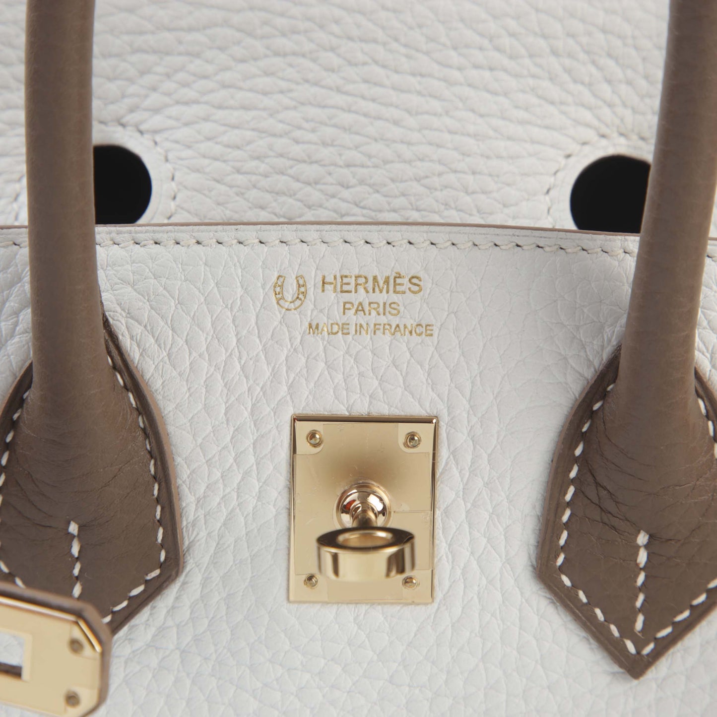 HERMÈS エルメス スペシャルオーダー バーキン25 エトゥープ ホワイト