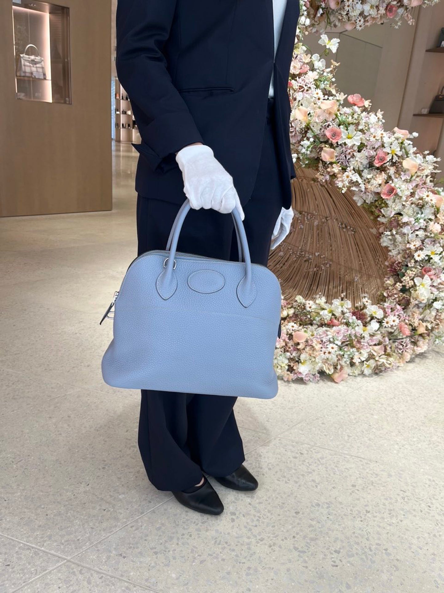 HERMÈS エルメス ボリード31 ブルーラン