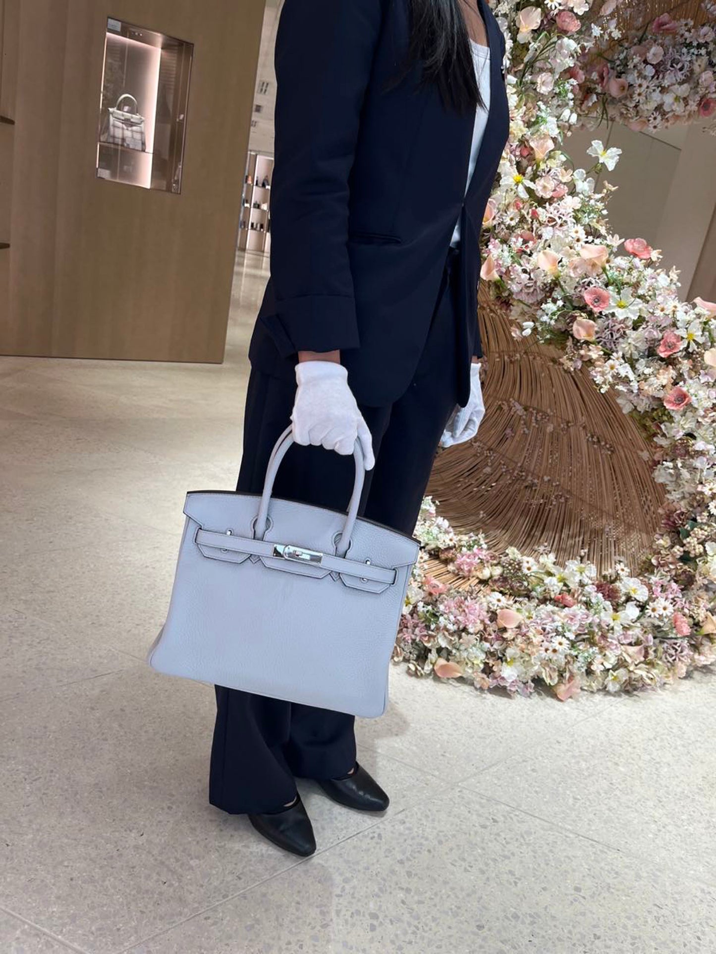 HERMÈS エルメス バーキン30 ブルーペール