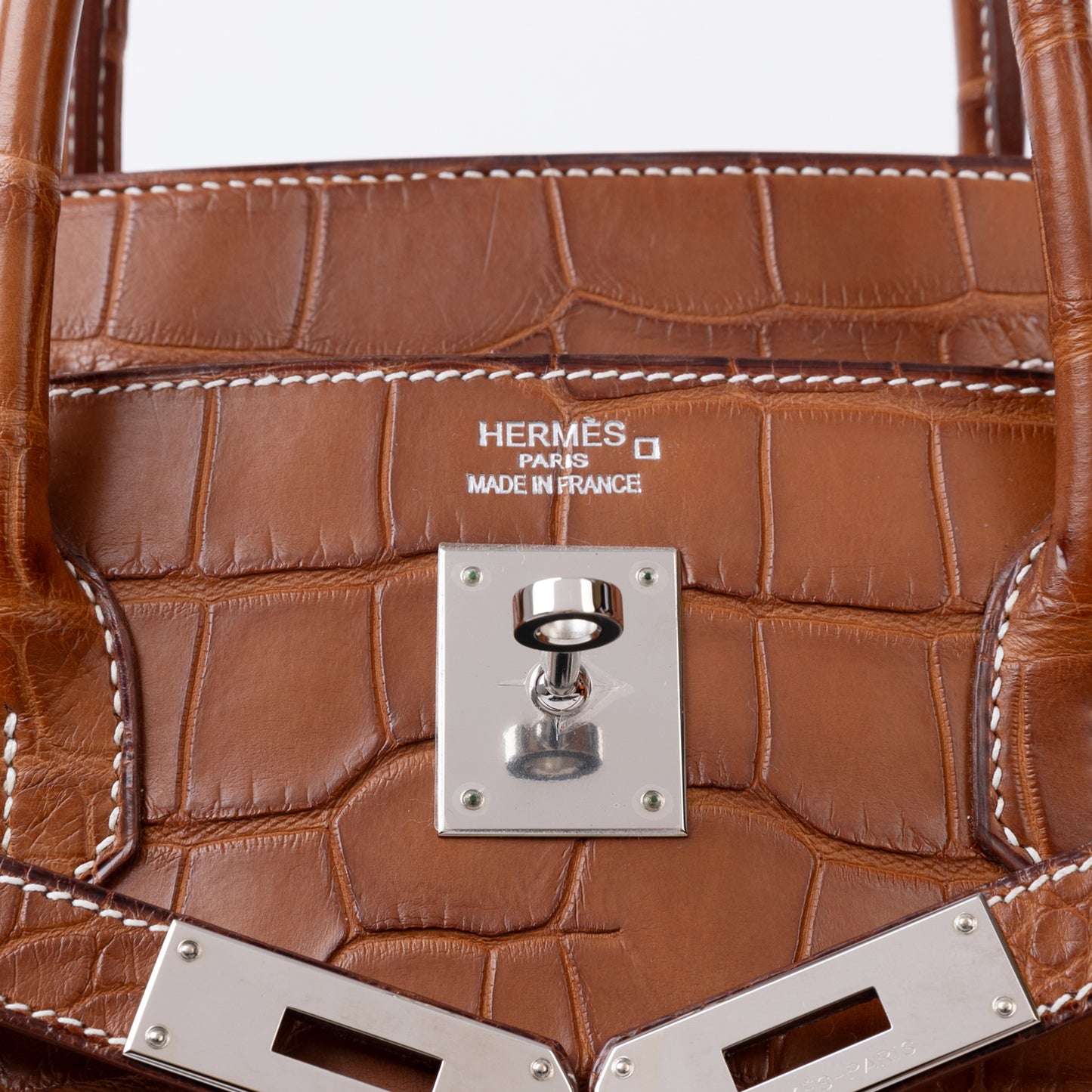 HERMÈS Hermes Birkin 40 Gold Crocodile Alligator Matte