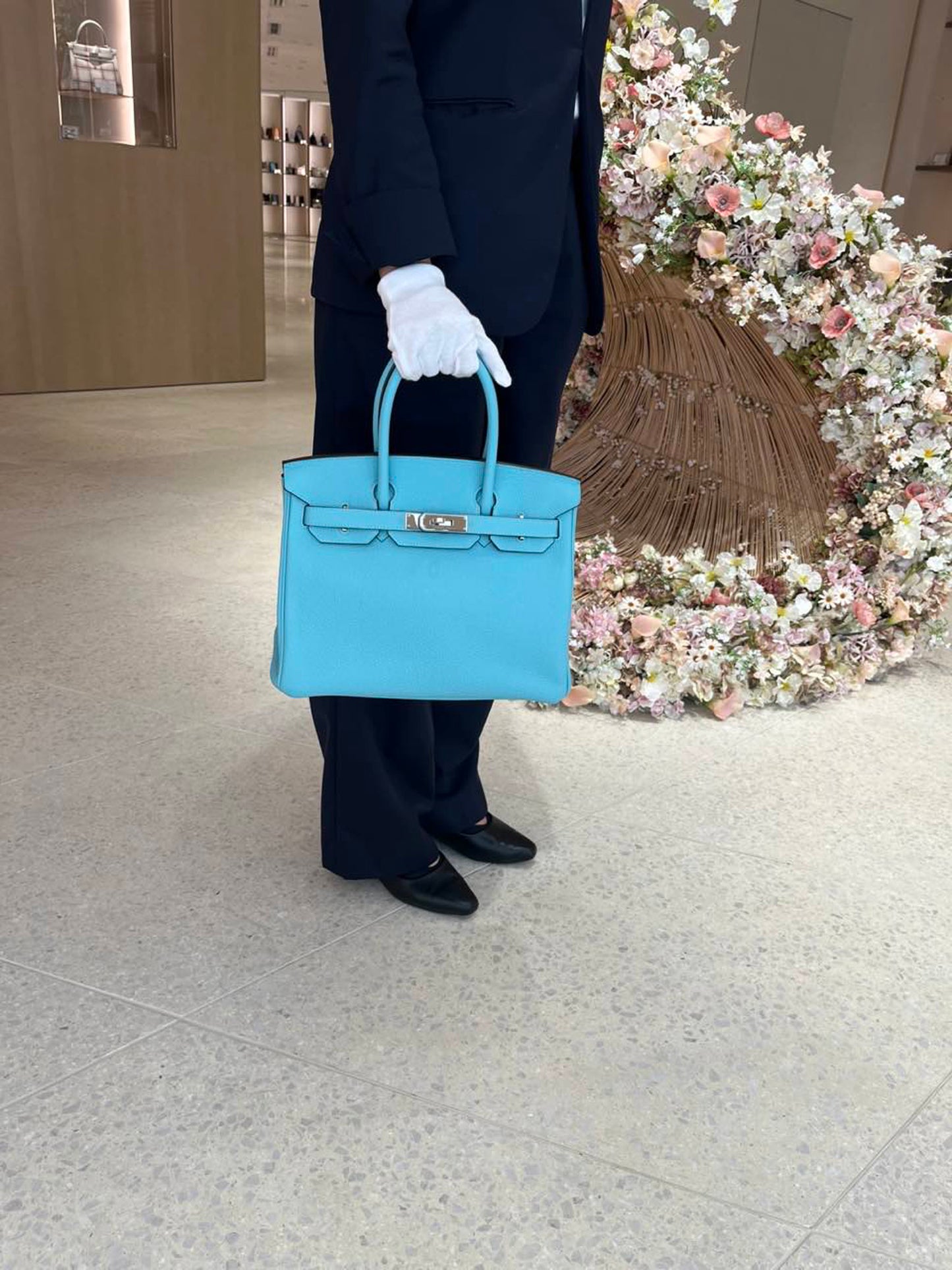 HERMÈS エルメス バーキン30 ブルーアトール