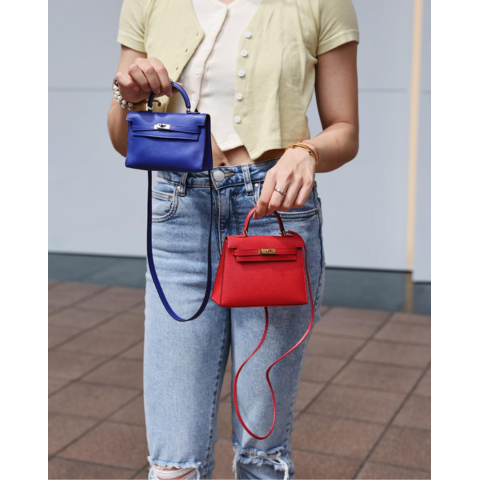 HERMÈS エルメス タイニーケリー ブルーエレクトリック