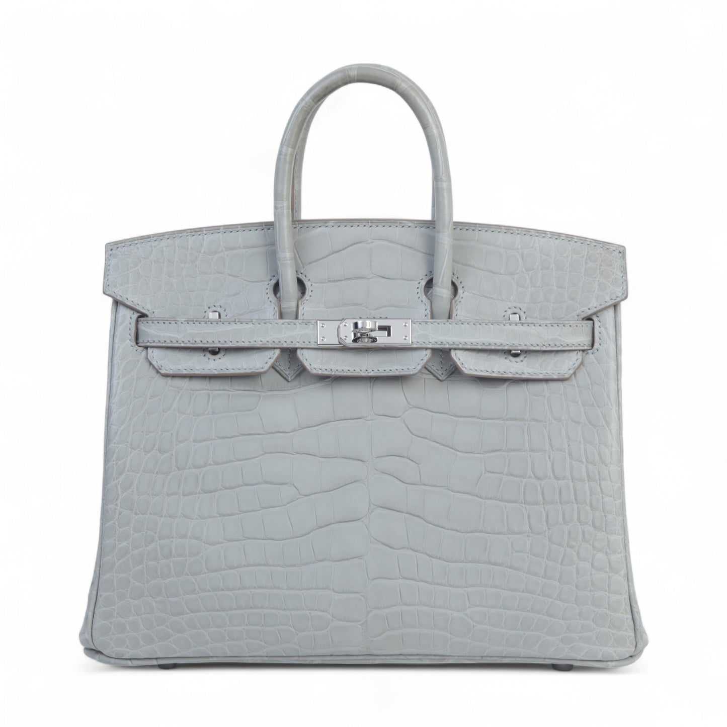 HERMÈS Hermes Birkin 25 Gripar Crocodile Alligator Matte