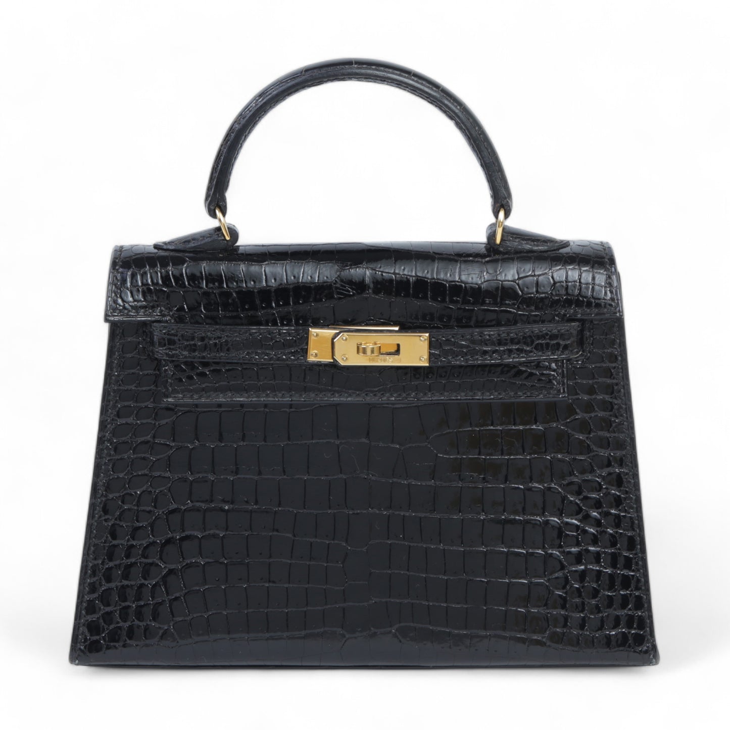 HERMÈS エルメス ミニミニケリー ブラック クロコダイル ポロサス リセ