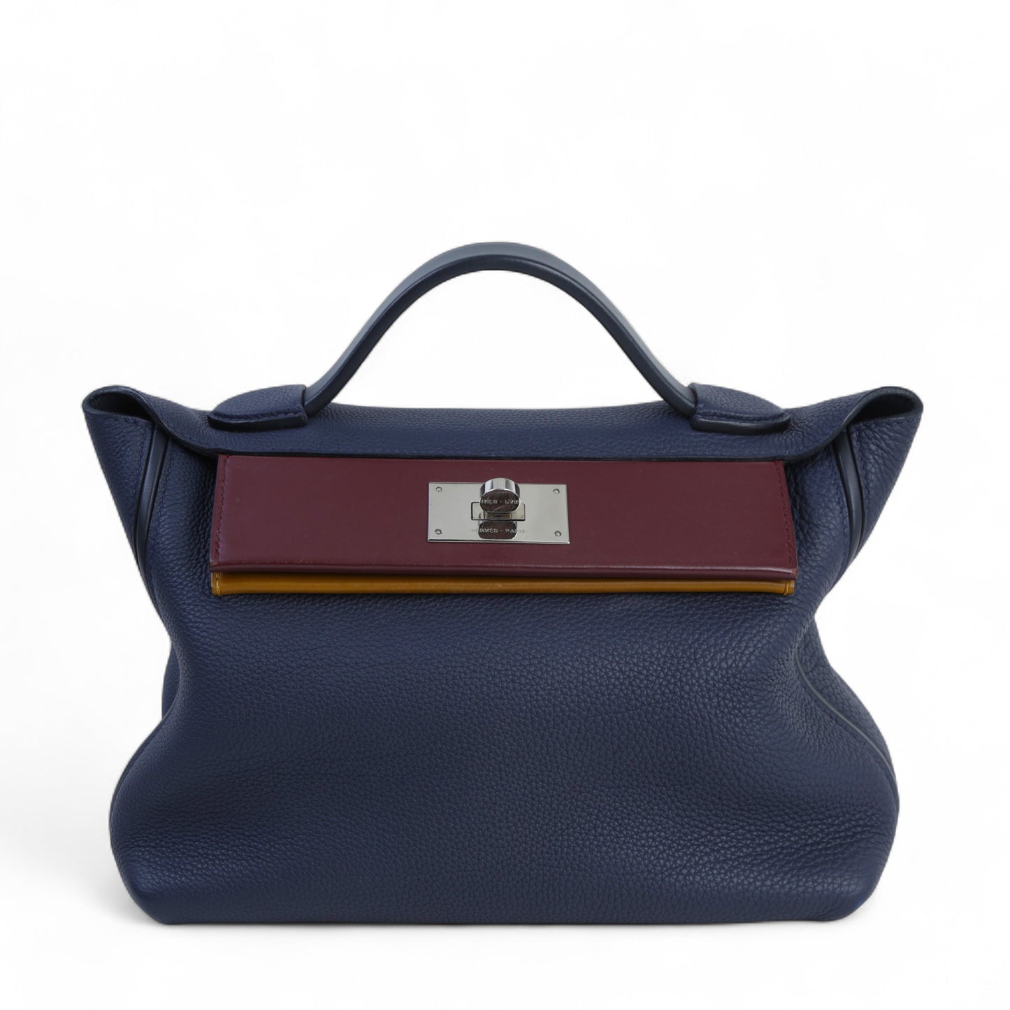 HERMÈS エルメス ヴァンキャトル 29 ブルーインディゴ ボルドー