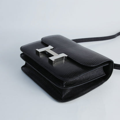 HERMÈS エルメス コンスタンス3 ミニ ブラック リザード