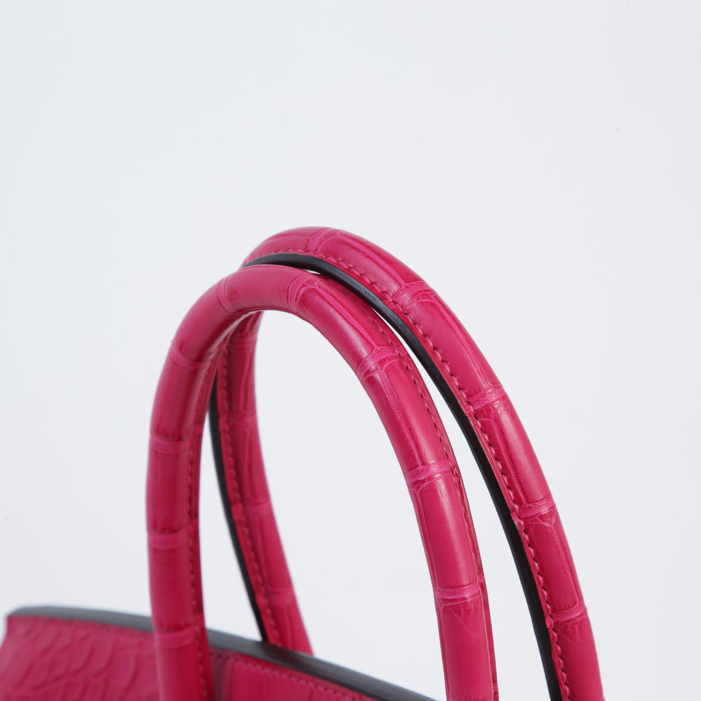 HERMÈS Hermes Birkin 30 Touch Framboise Crocodile Alligator Matte