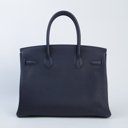 HERMÈS Hermes Birkin 30 Blue Nuit