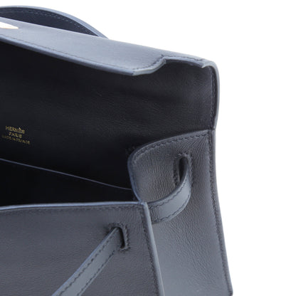 HERMÈS エルメス ポシェットケリー ブラック ピンクゴールド金具