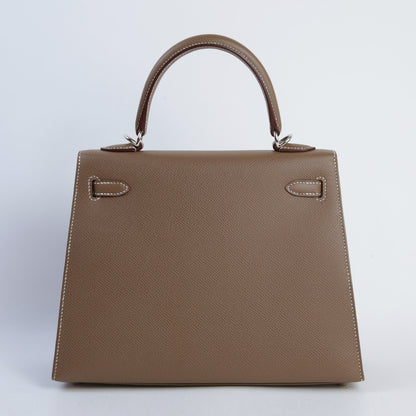 HERMÈS エルメス ケリー25 セリエ エトゥープ