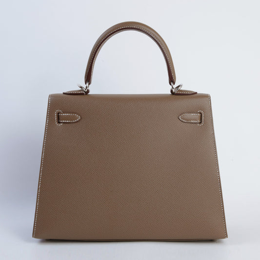 HERMÈS エルメス ケリー25 セリエ エトゥープ