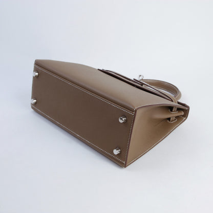 HERMÈS エルメス ケリー25 セリエ エトゥープ