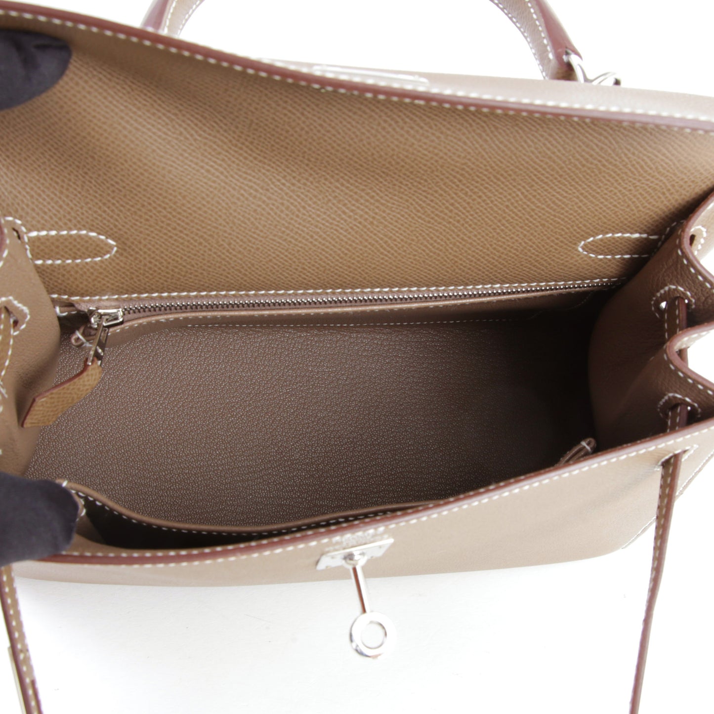 HERMÈS エルメス ケリー25 セリエ エトゥープ
